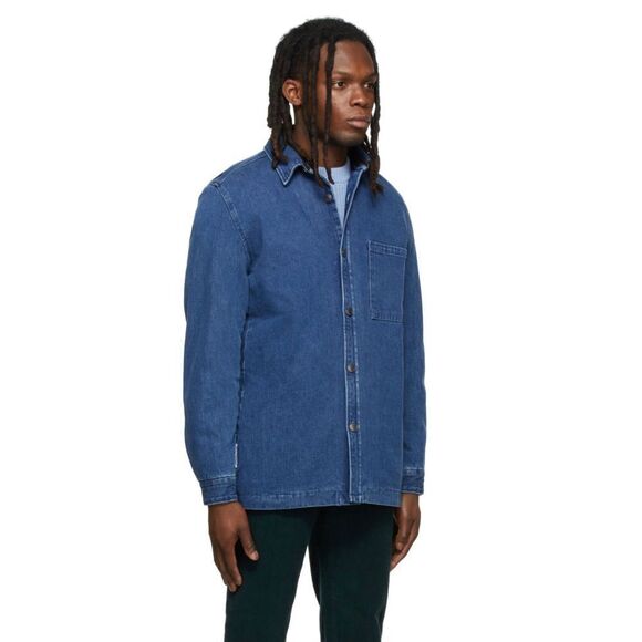 Won Hundred Blue Rex Winter Denim Jacket Men’s Size Med Nwt - Picture 3 of 10